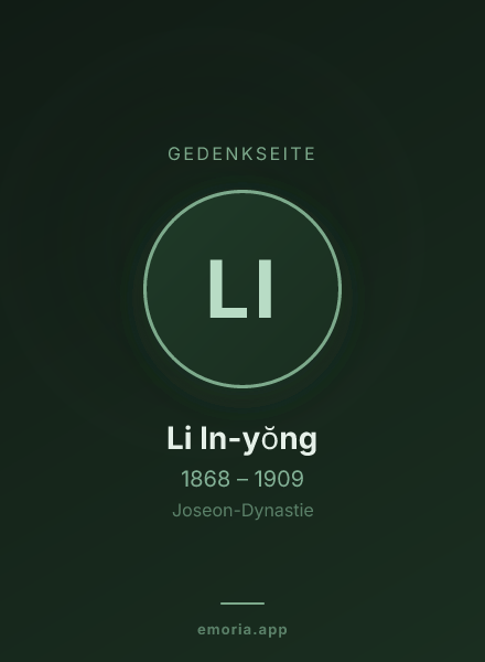 Gedenkportrait von Li In-yŏng