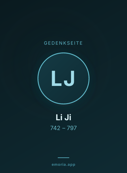 Gedenkportrait von Li Ji