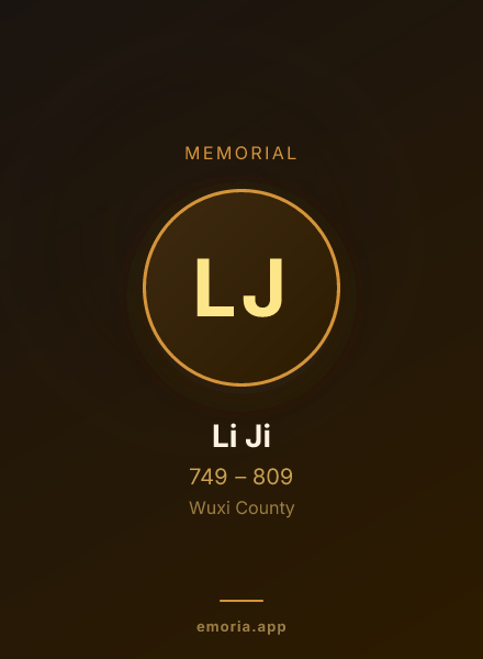 Memorial portrait of Li Ji