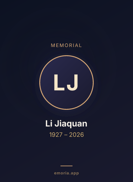 Memorial portrait of Li Jiaquan