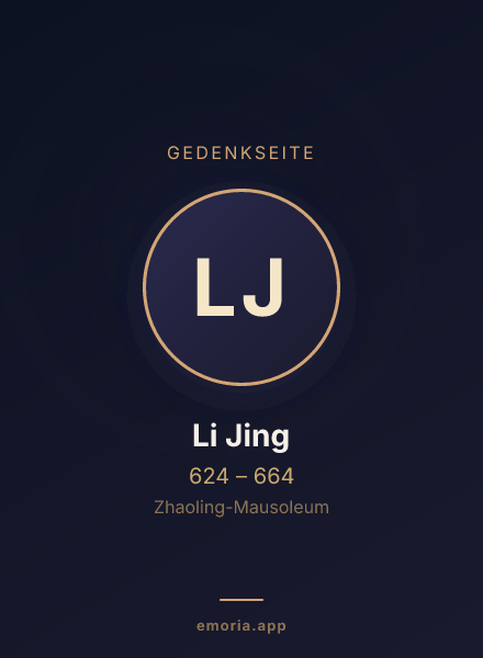 Gedenkportrait von Li Jing