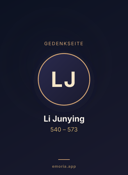 Gedenkportrait von Li Junying