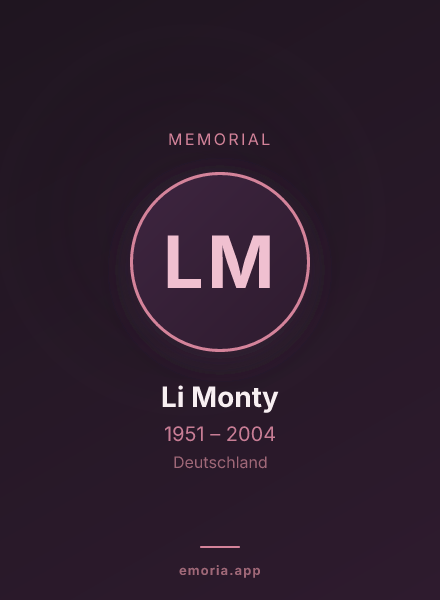 Memorial portrait of Li Monty