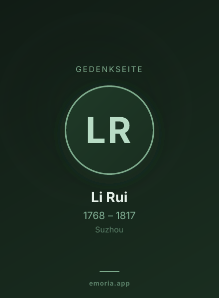 Gedenkportrait von Li Rui