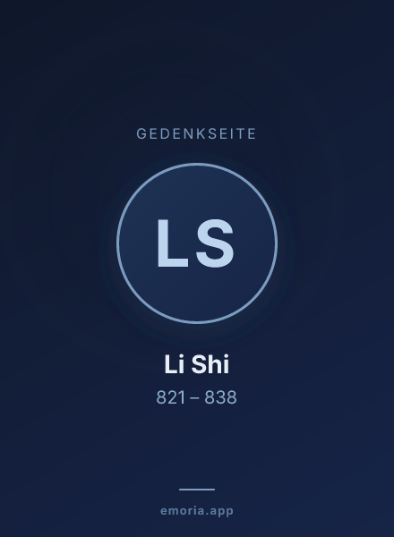 Gedenkportrait von Li Shi
