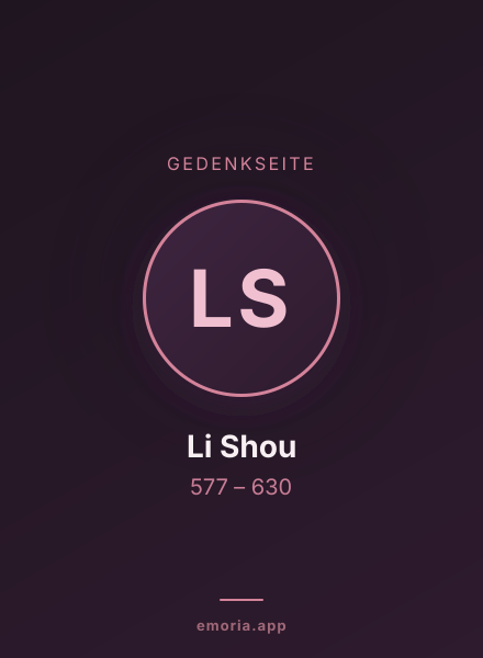Gedenkportrait von Li Shou