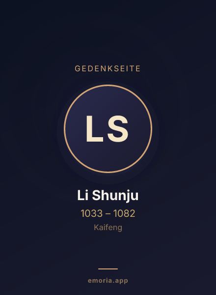Gedenkportrait von Li Shunju