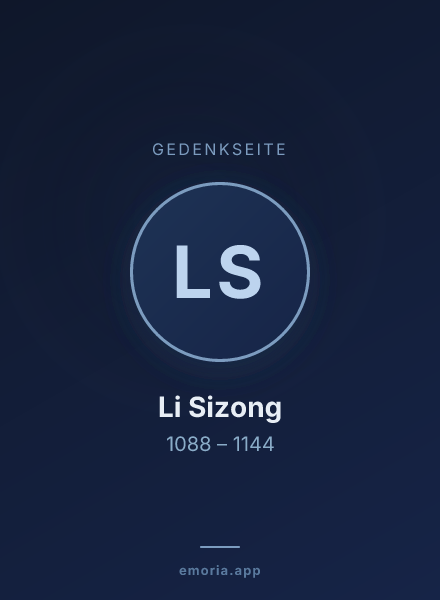 Gedenkportrait von Li Sizong