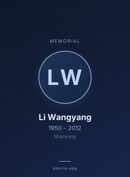 Memorial portrait of Li Wangyang