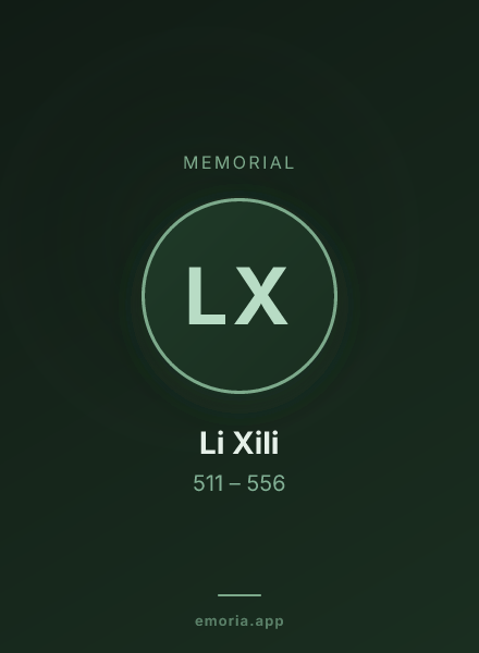 Memorial portrait of Li Xili