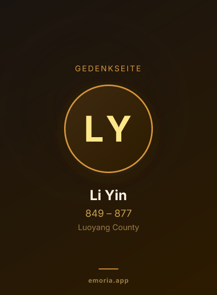 Gedenkportrait von Li Yin
