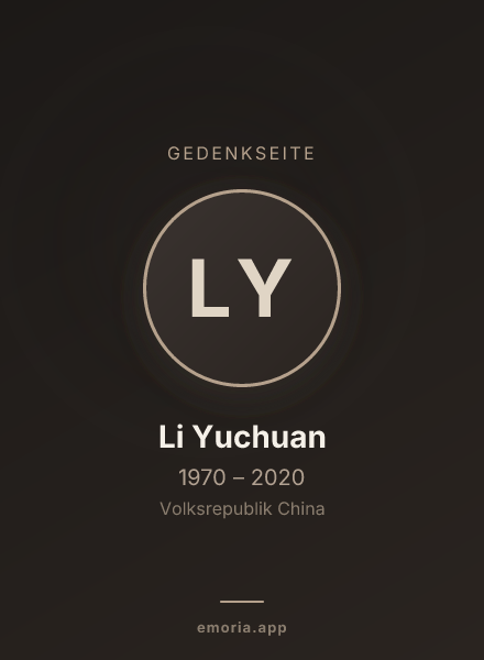 Gedenkportrait von Li Yuchuan