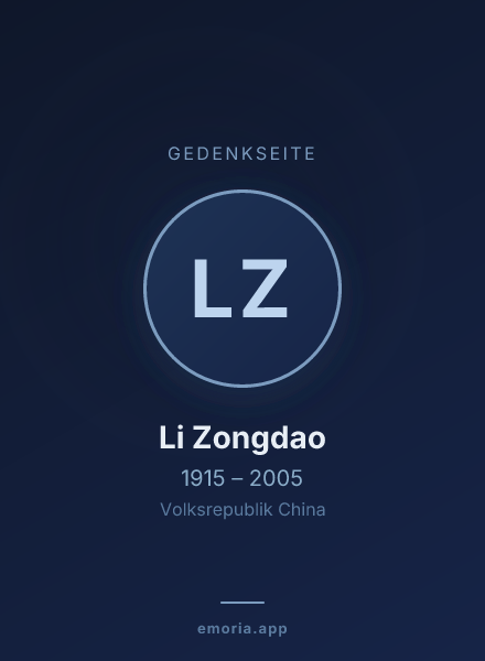 Gedenkportrait von Li Zongdao