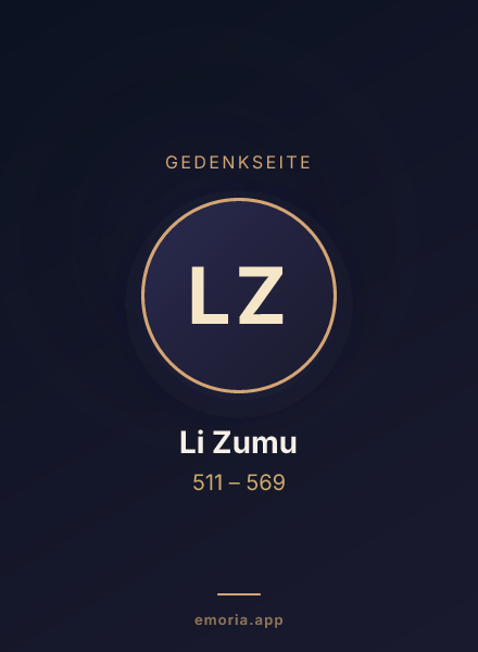 Gedenkportrait von Li Zumu