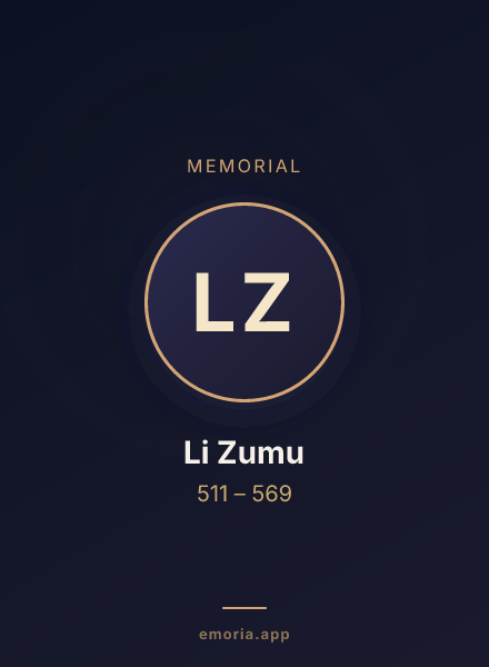 Memorial portrait of Li Zumu