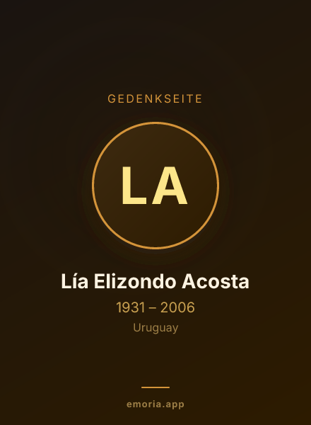 Gedenkportrait von Lía Elizondo Acosta