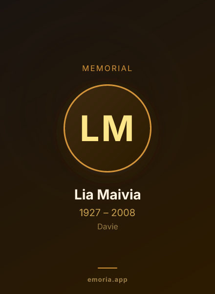 Memorial portrait of Lia Maivia