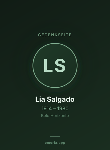 Gedenkportrait von Lia Salgado