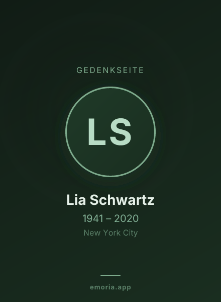Gedenkportrait von Lia Schwartz