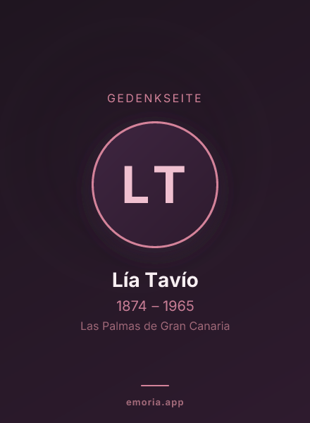 Gedenkportrait von Lía Tavío