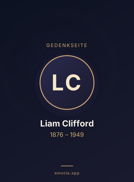 Gedenkportrait von Liam Clifford