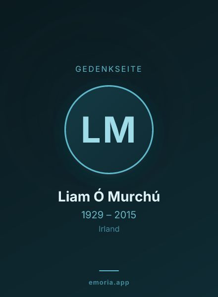 Gedenkportrait von Liam Ó Murchú