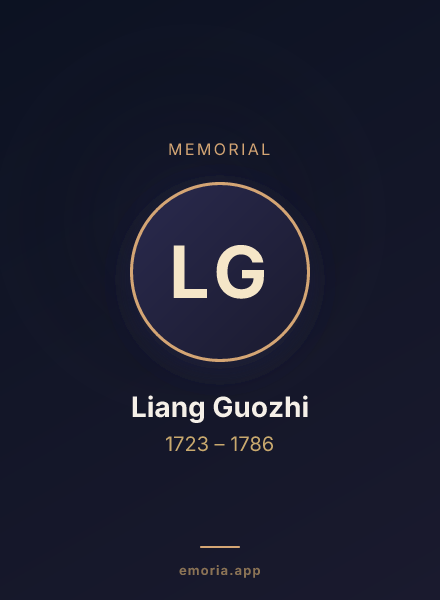Memorial portrait of Liang Guozhi