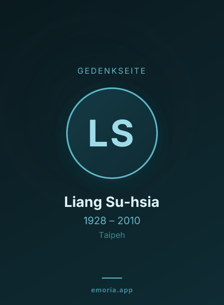 Gedenkportrait von Liang Su-hsia