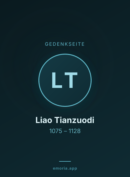 Gedenkportrait von Liao Tianzuodi
