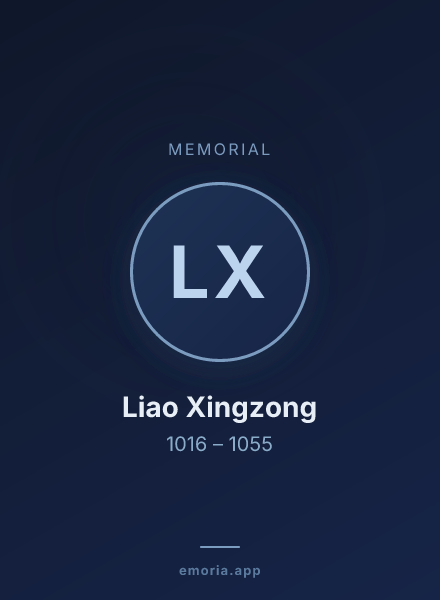 Memorial portrait of Liao Xingzong