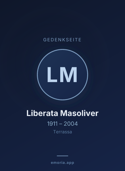 Gedenkportrait von Liberata Masoliver
