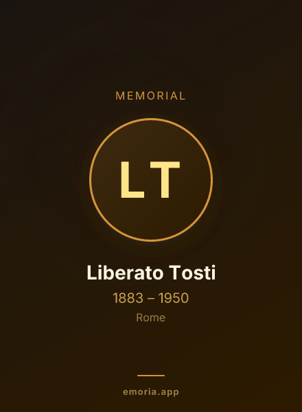 Memorial portrait of Liberato Tosti