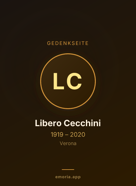 Gedenkportrait von Libero Cecchini