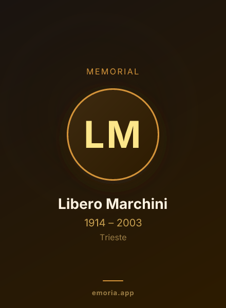 Memorial portrait of Libero Marchini