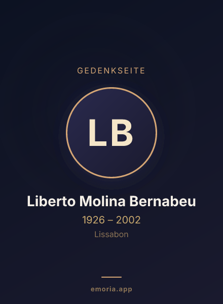Gedenkportrait von Liberto Molina Bernabeu