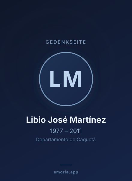 Gedenkportrait von Libio José Martínez