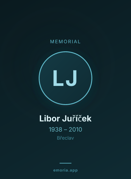 Memorial portrait of Libor Juříček