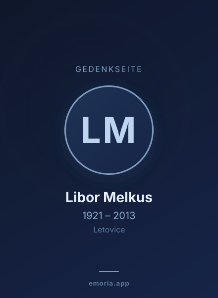 Gedenkportrait von Libor Melkus