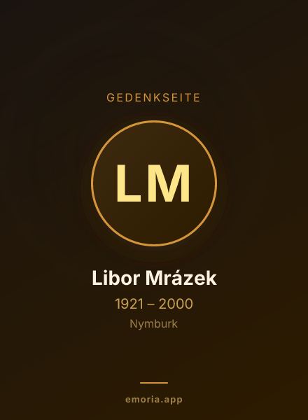 Gedenkportrait von Libor Mrázek