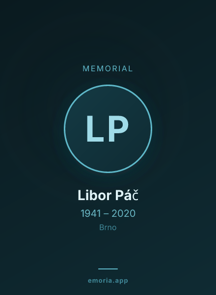 Memorial portrait of Libor Páč