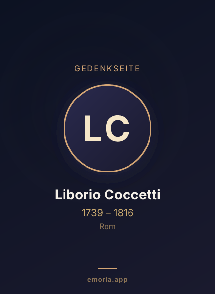 Gedenkportrait von Liborio Coccetti