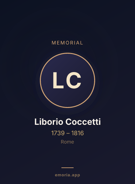 Memorial portrait of Liborio Coccetti