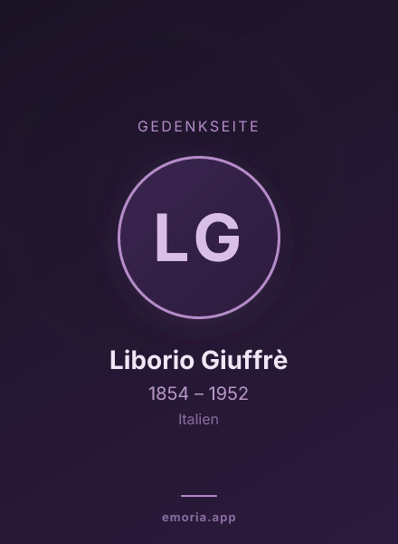 Gedenkportrait von Liborio Giuffrè