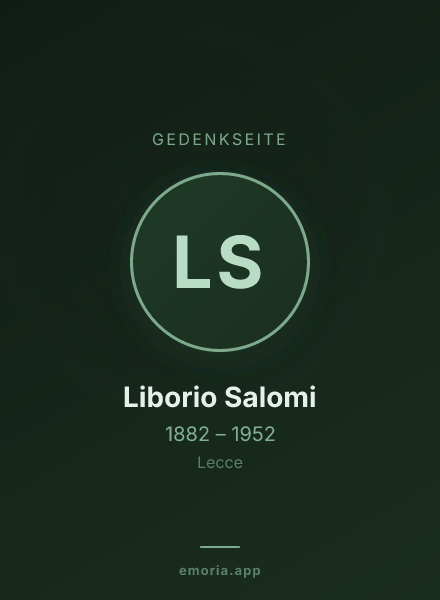 Gedenkportrait von Liborio Salomi