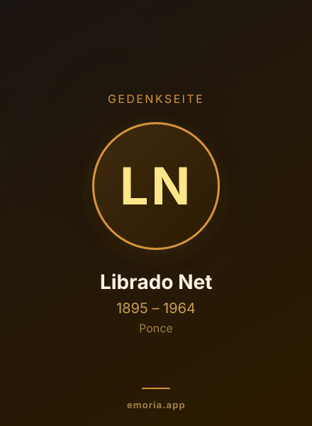 Gedenkportrait von Librado Net