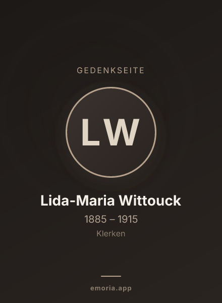 Gedenkportrait von Lida-Maria Wittouck