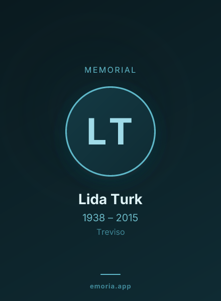 Memorial portrait of Lida Turk