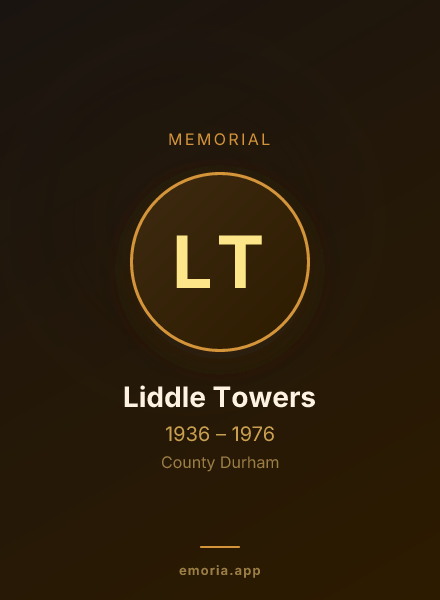 Memorial portrait of Liddle Towers