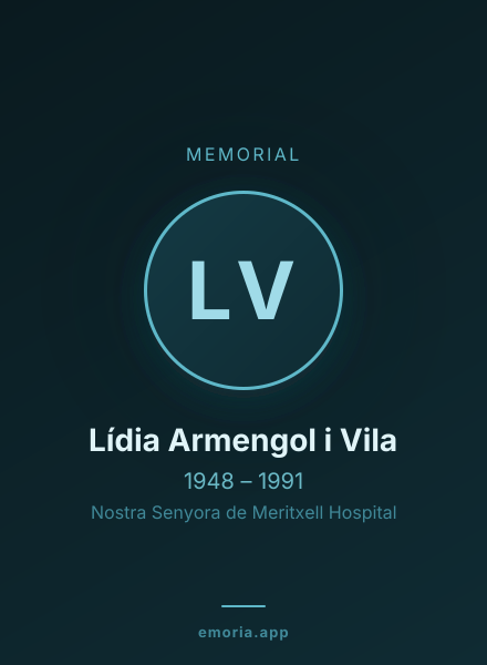 Memorial portrait of Lídia Armengol i Vila