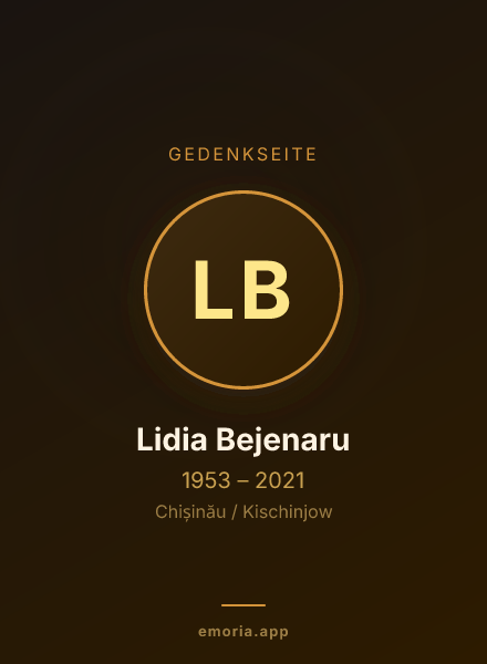 Gedenkportrait von Lidia Bejenaru